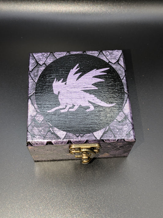 Purple Dragon Sillouette Box